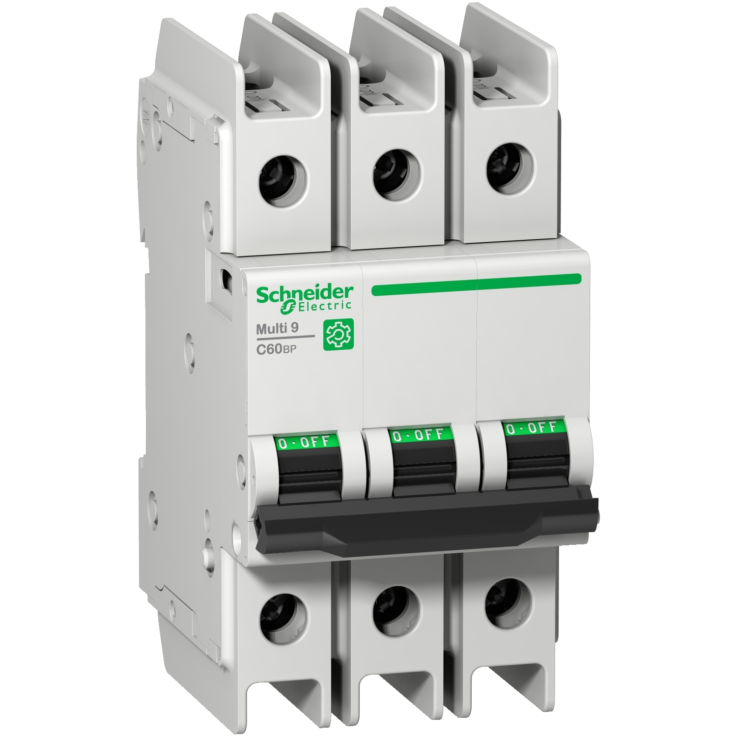 Schneider Electric Thermal Magnetic Circuit Breaker; 3-Pole; 2A; 480Y/277VAC/60VDC; Lever; Box Lug Terminal; C Trip Curve; UL 489